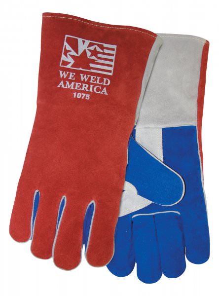 Tillman Welding Gloves - Weld America Red White & Blue Cowhide 1075