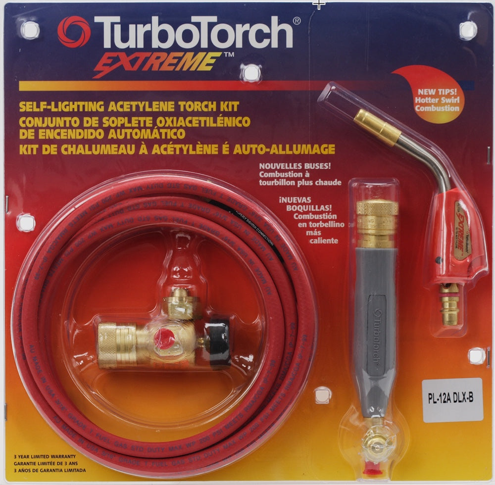 TurboTorch EXTREME PL-12ADLX-B Self Lighting Torch Kit 0386-0836