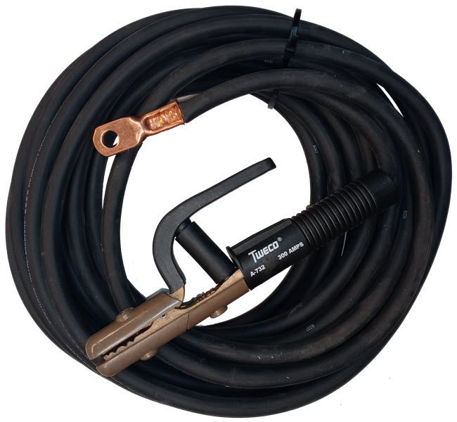 Tweco Welding Cable Lead Assembly - 2/0, 50 ft A732 Electrode Holder