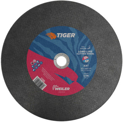 Weiler Tiger Chop Saw Cutting Wheel - 12" X 3/32" Type 1 57090