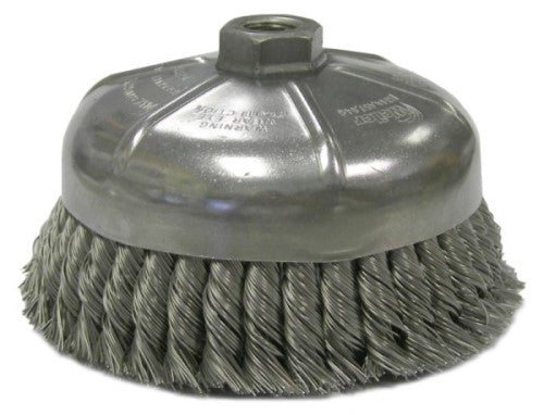 Weiler Cup Brush - 6" Steel Knot 12376