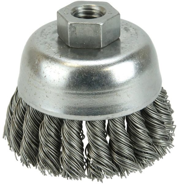 Weiler Cup Brush - 2 3/4" Stainless Steel Knot 13285