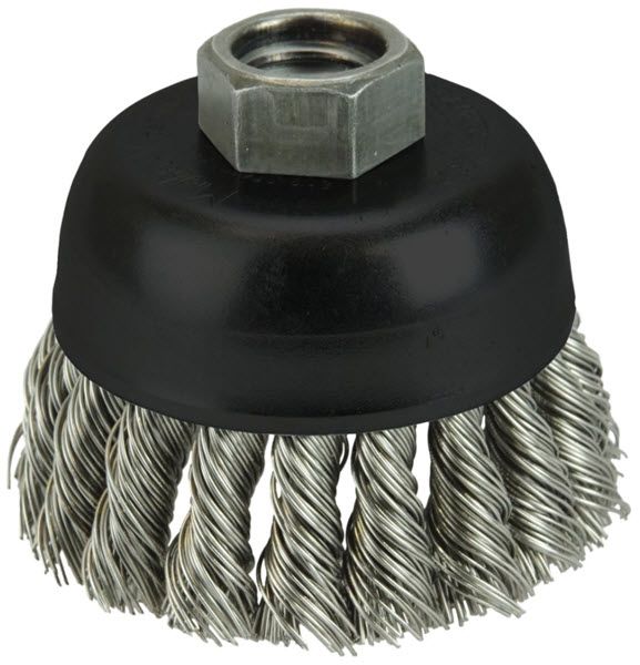 Weiler Cup Brush - 2 3/4" Stainless Steel Knot 13258