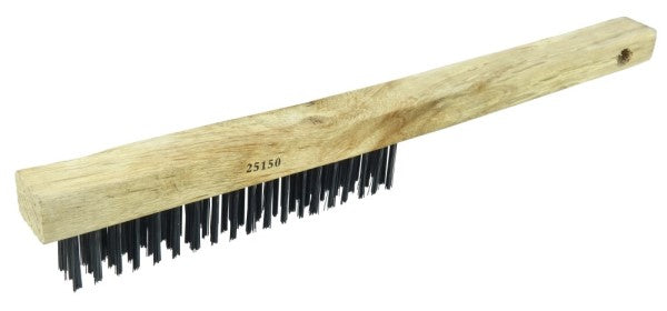 Weiler Vortec Pro Scratch Brush - Curved Handle Carbon Steel 25150