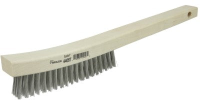 Weiler Scratch Brush - Long Handle Stainless 44057