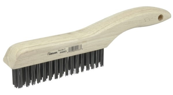 Weiler Scratch Brush - Shoe Handle Carbon Steel 44063