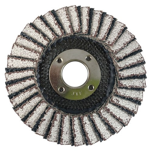 Weiler Tiger Aluminum Flap Disc- 4 1/2" Type 27 7/8 Arbor 36 Grit 51252 1