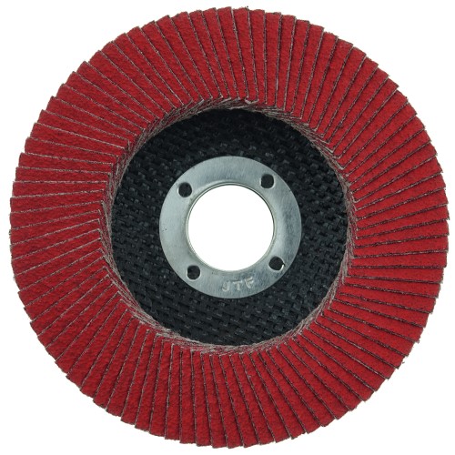 Weiler Tiger Ceramic HD Flap Disc - 4 1/2" Type 27 7/8 Arbor 40 Grit 50130 1