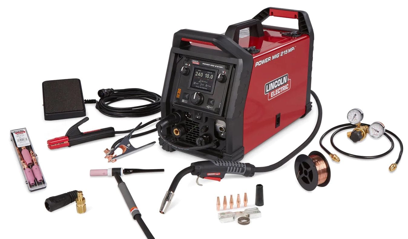 Lincoln Welders Lincoln Power MIG 215 MPi Multi-Process Welder TIG One-Pak K4878-1