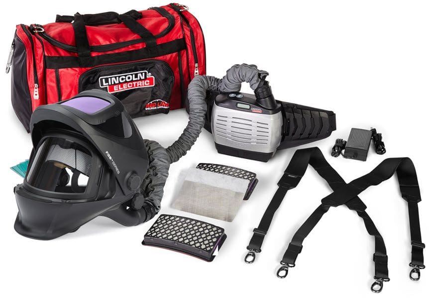 Lincoln Welding Helmets Lincoln Viking 3250D FGS Hard Hat PAPR w/Extended Battery K4550-6